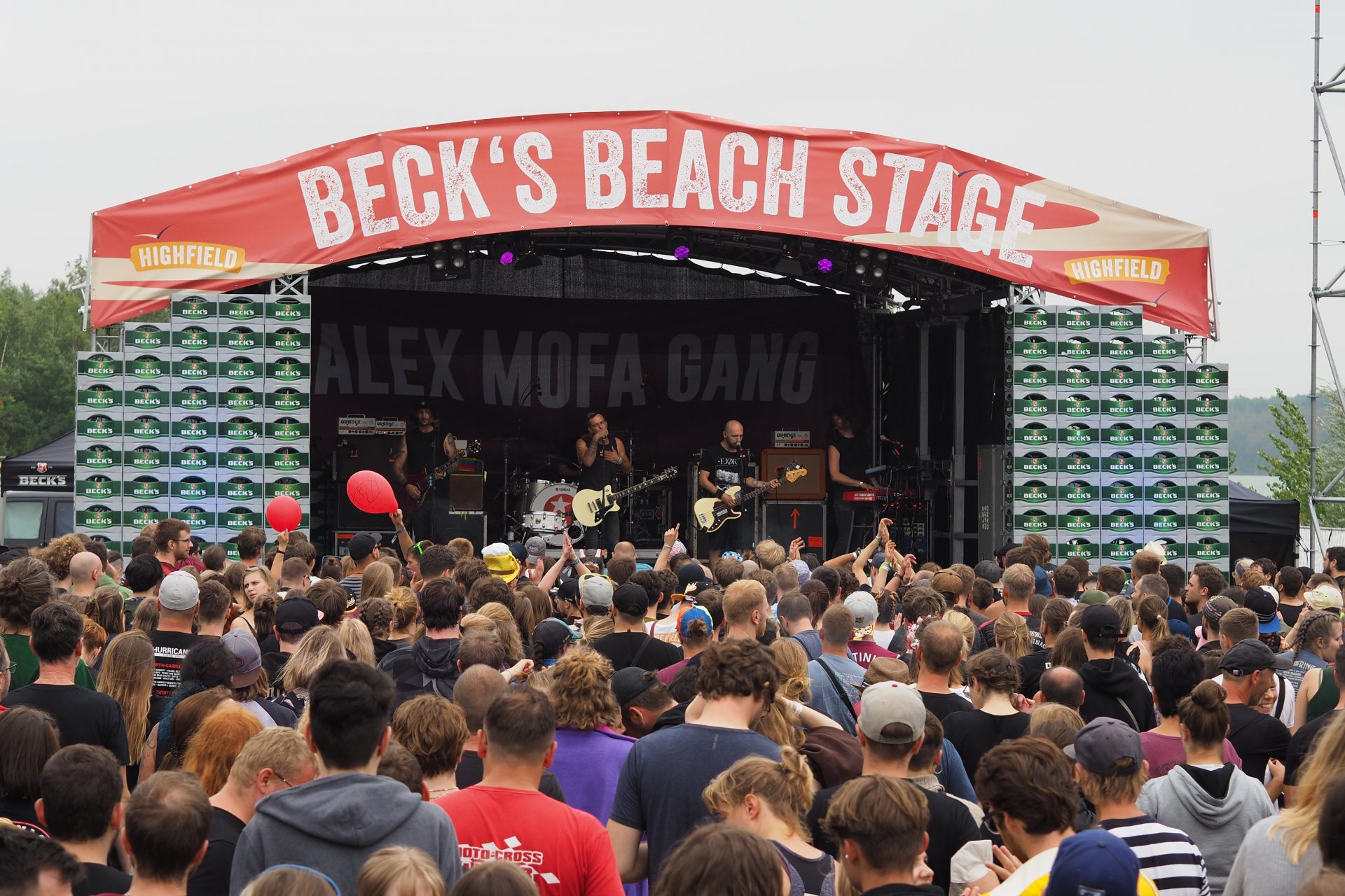 Alex Mofa Gang auf der Beck's Bühne