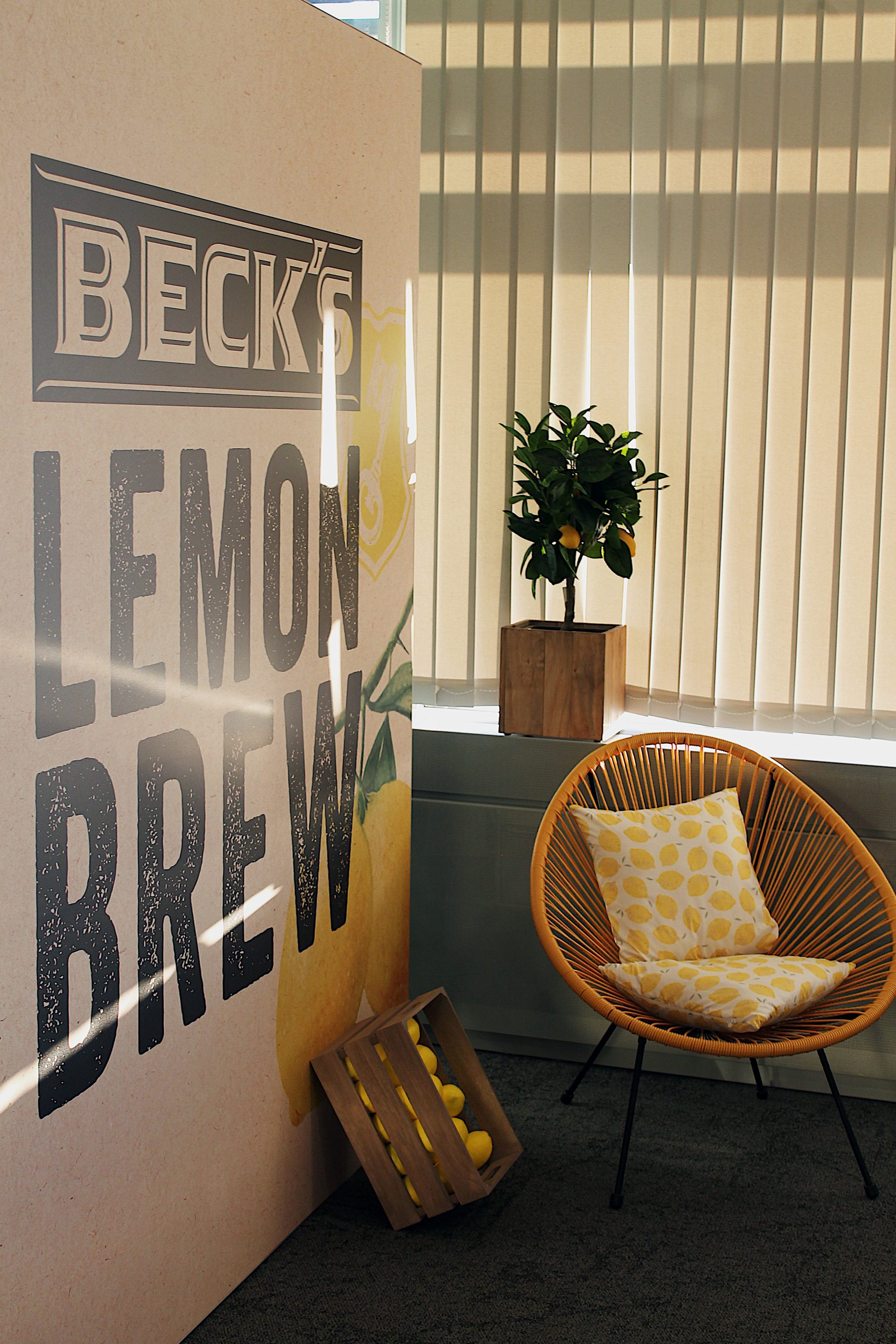 Wandgestaltung mit Beck's Lemon Brew